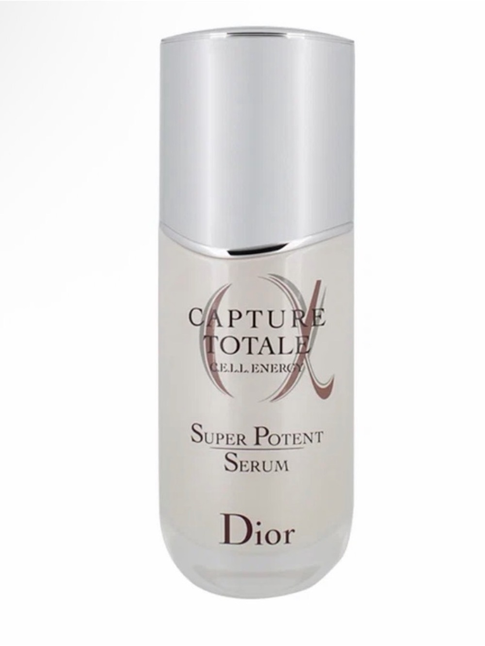 Dior Capture Totale Super Potent Serum — White and Silver Bottle